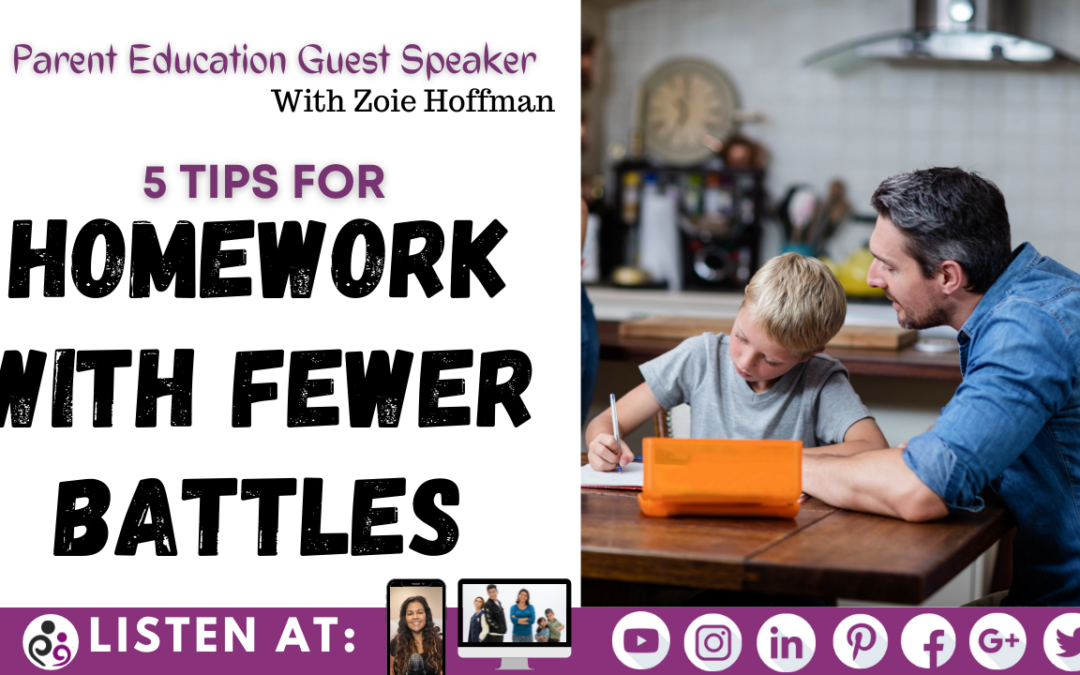 5 Tips for homework with fewer battles