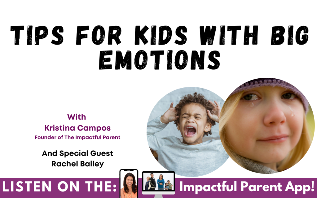 Tips For Kids With Big Emotions